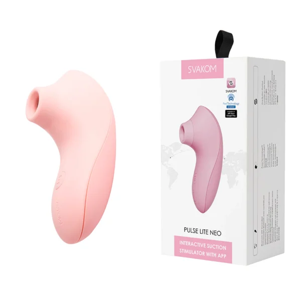Estimulador Clitorial Pulse Lite NEO Controlado por APP Global By Svakom (Lila - Azul - Rosa)