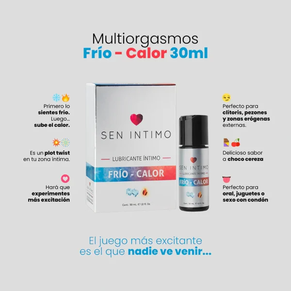 Lubricante Íntimo Multiorgasmos Frío/Calor x 30 ml by Sen Íntimo