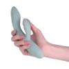 Vibrador de Doble Estimulación Flexible Chika Gris Turquesa Controlado por APP Global By Svakom