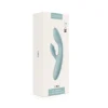 Vibrador de Doble Estimulación Flexible Chika Gris Turquesa Controlado por APP Global By Svakom