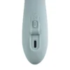 Vibrador de Doble Estimulación Flexible Chika Gris Turquesa Controlado por APP Global By Svakom