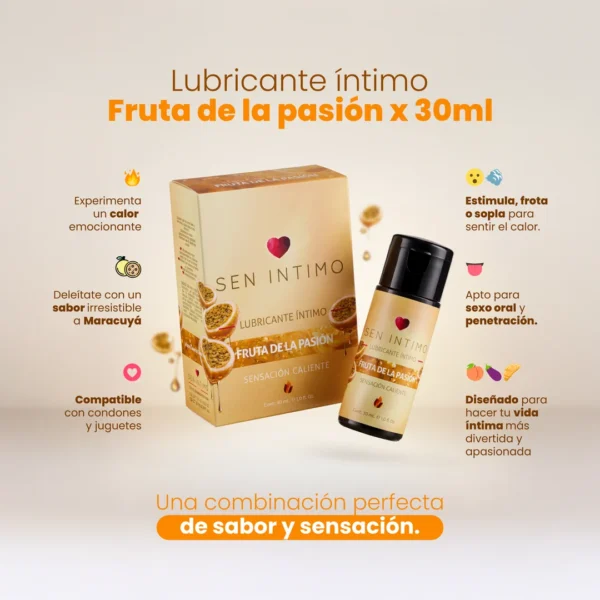 82a410cd13b5 Lubricante Íntimo Caliente Passion Fruit X 30 mL Sen Intimo