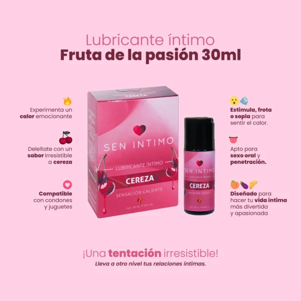 847665fae9d92a5 Lubricante Íntimo Caliente Cereza X 30 mL by Sen Íntimo