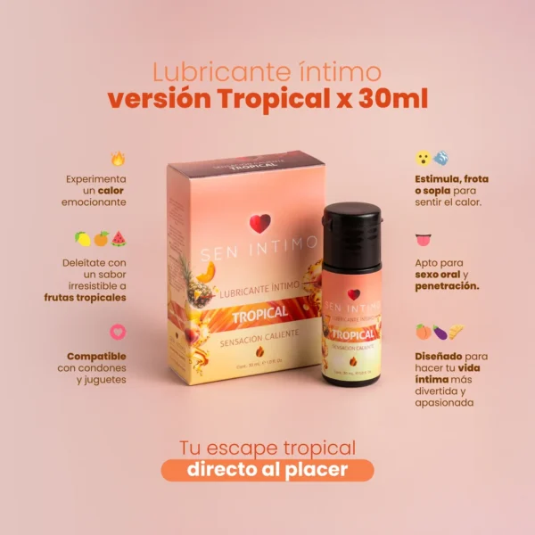 d84746808100f0 Lubricante Íntimo Caliente Tropical X 30 mL Sen Intimo